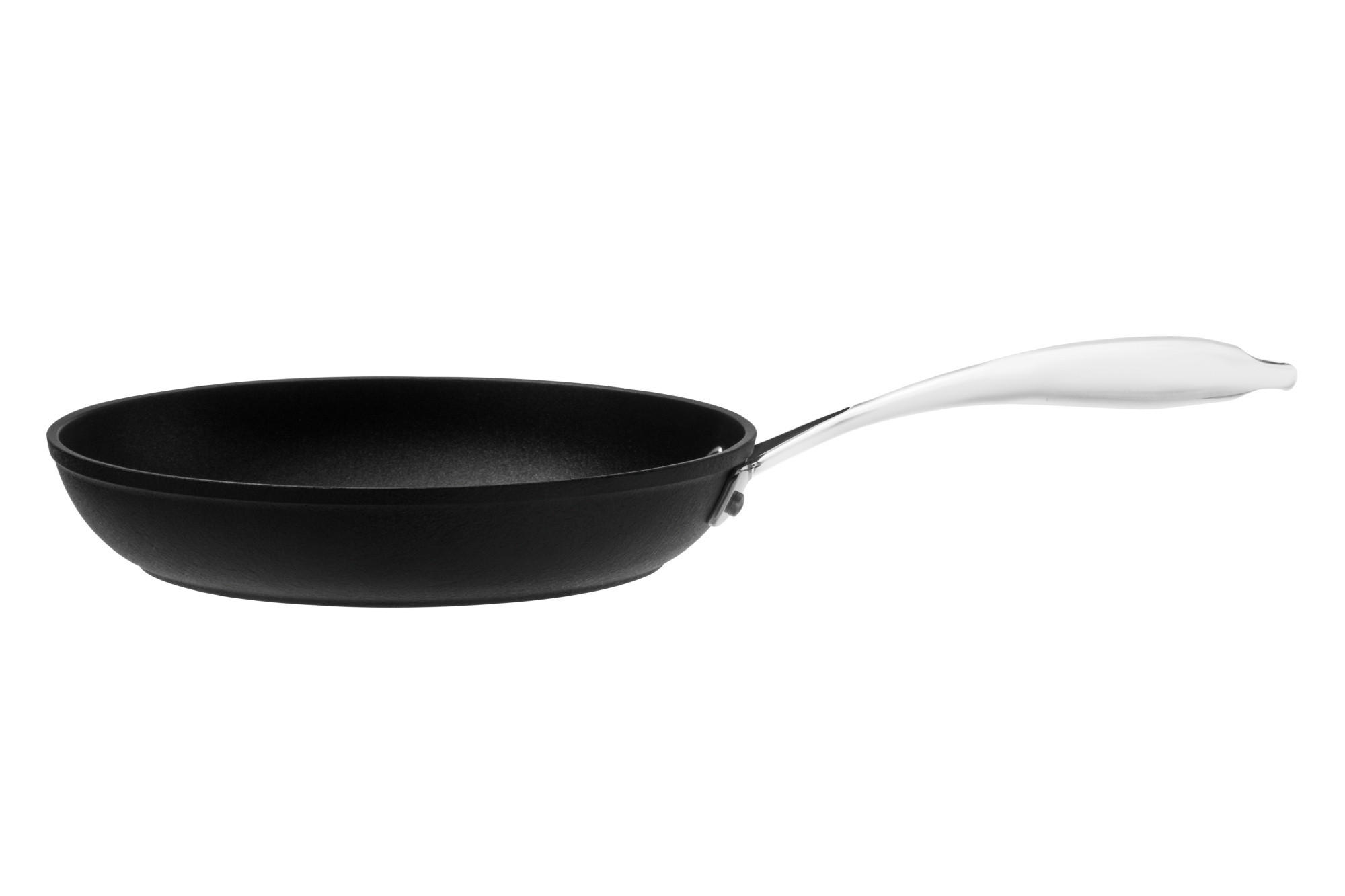 INDUKTIONSBRATPFANNE Ø 24 cm - Schwarz, Metall (44cm)