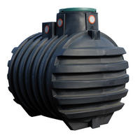 ERDTANK 5000 L inkl. Tankabdeckung - Schwarz, Kunststoff (183/217/245cm) - 4rain