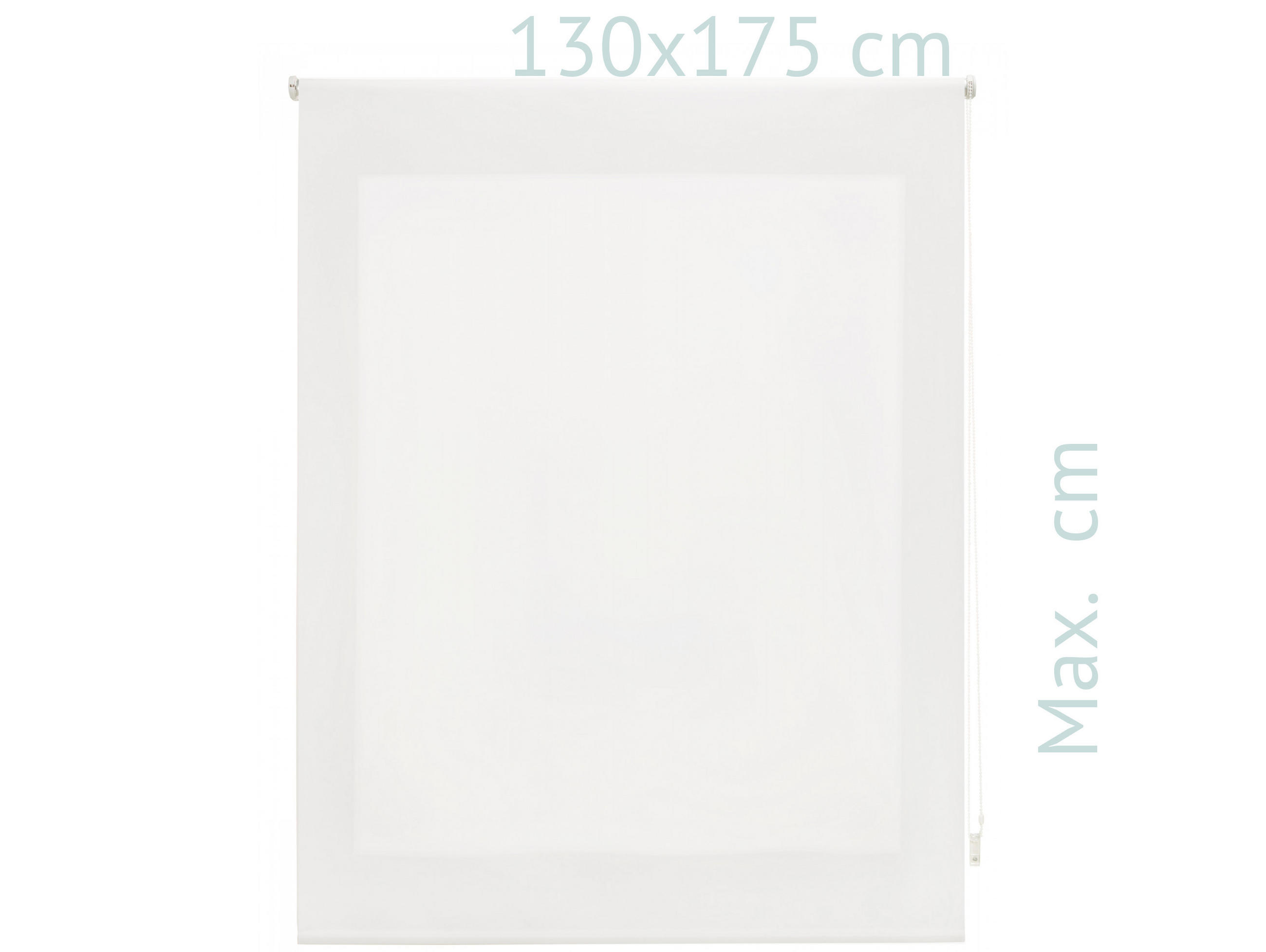 ROLLO Polyester Transluzent Grauweiß 130x175 - Hellgrau, Textil (130/175/1cm) - Purline