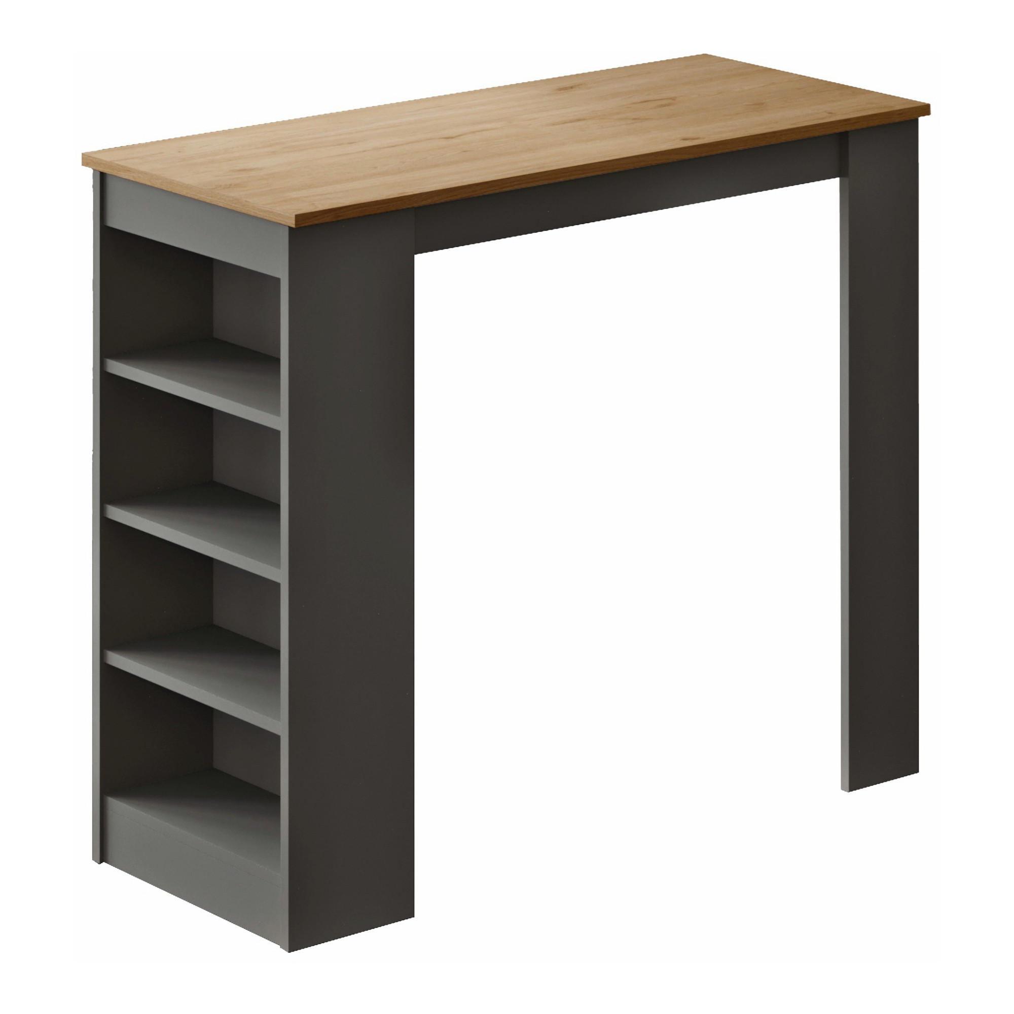 BARTISCH Vesanto - Eichefarben/Anthrazit, Holzwerkstoff (51.5/102/120cm) - [en.casa]