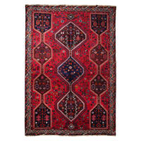 TEPPICH Gashgai Rot 286/201 cm Schurwolle - Rot, Textil (201/286cm) - Looma
