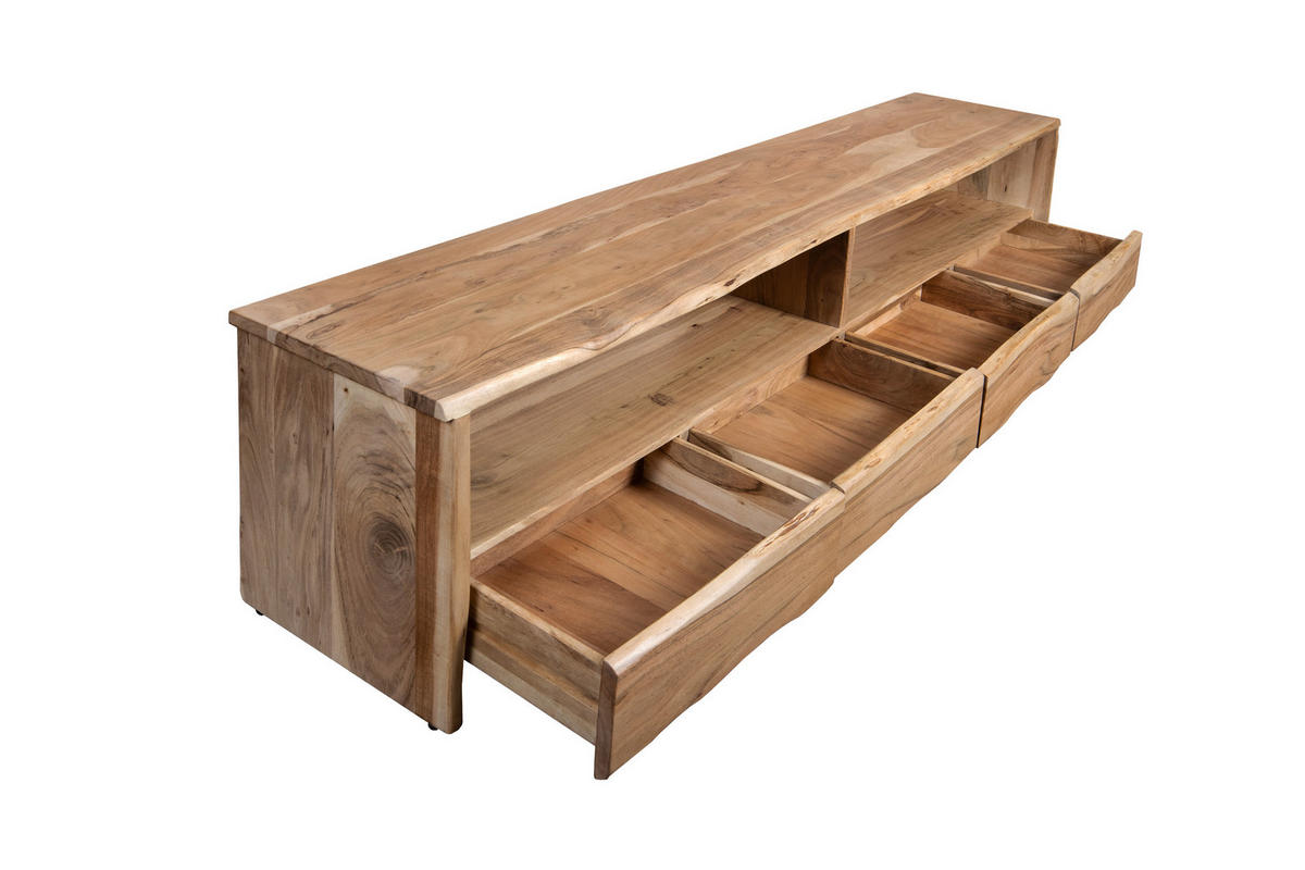 LOWBOARD DAHLIA - Beige/Naturfarben, Akazienholz/Holz (230/50/45cm) - SAM
