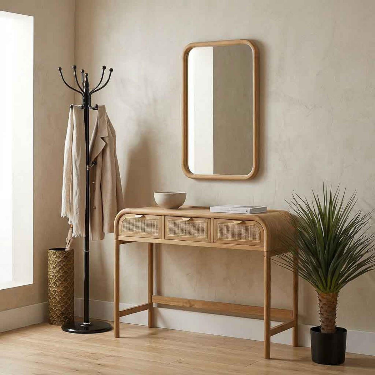 GARDEROBE aus metall - Schwarz, Metall (37/176/37cm) - Wanderlust