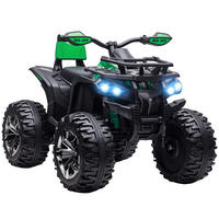 ELEKTROQUAD DE-06125 mit Licht und Musikanschluss Grün - Grün, Kunststoff/Metall (100/65/73cm) - ComfortXL