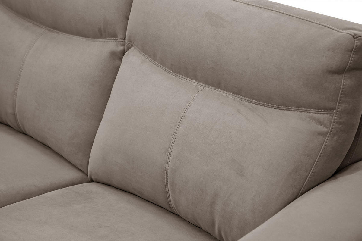 SOFA JONES 2-Sitzer, greige - Greige, Holzwerkstoff/Textil (166/102/99cm) - Courtois Laville
