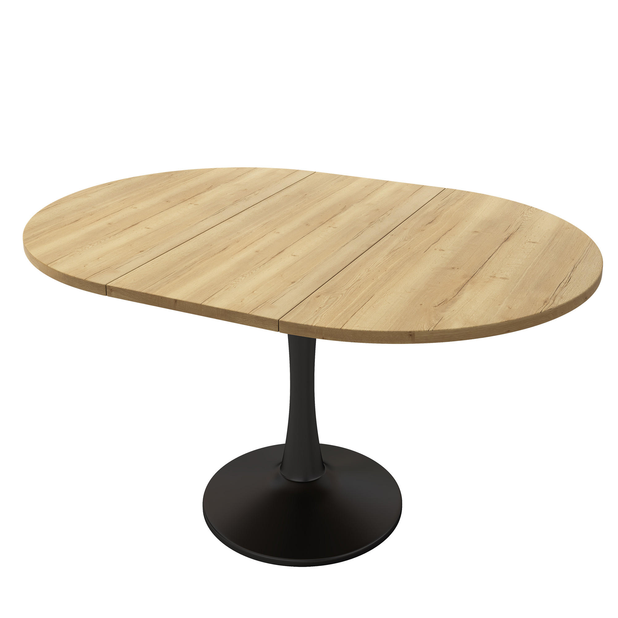 ESSTISCH ausziehbar 100-140/100/75 cm DE-39757 Eichenfarbe - Eichefarben, Holzwerkstoff (100/140/75cm) - ComfortXL