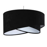 HÄNGELEUCHTE Schwarz 50/23 cm - Weiß, Kunststoff (50/1.3/23cm) - ONZENO
