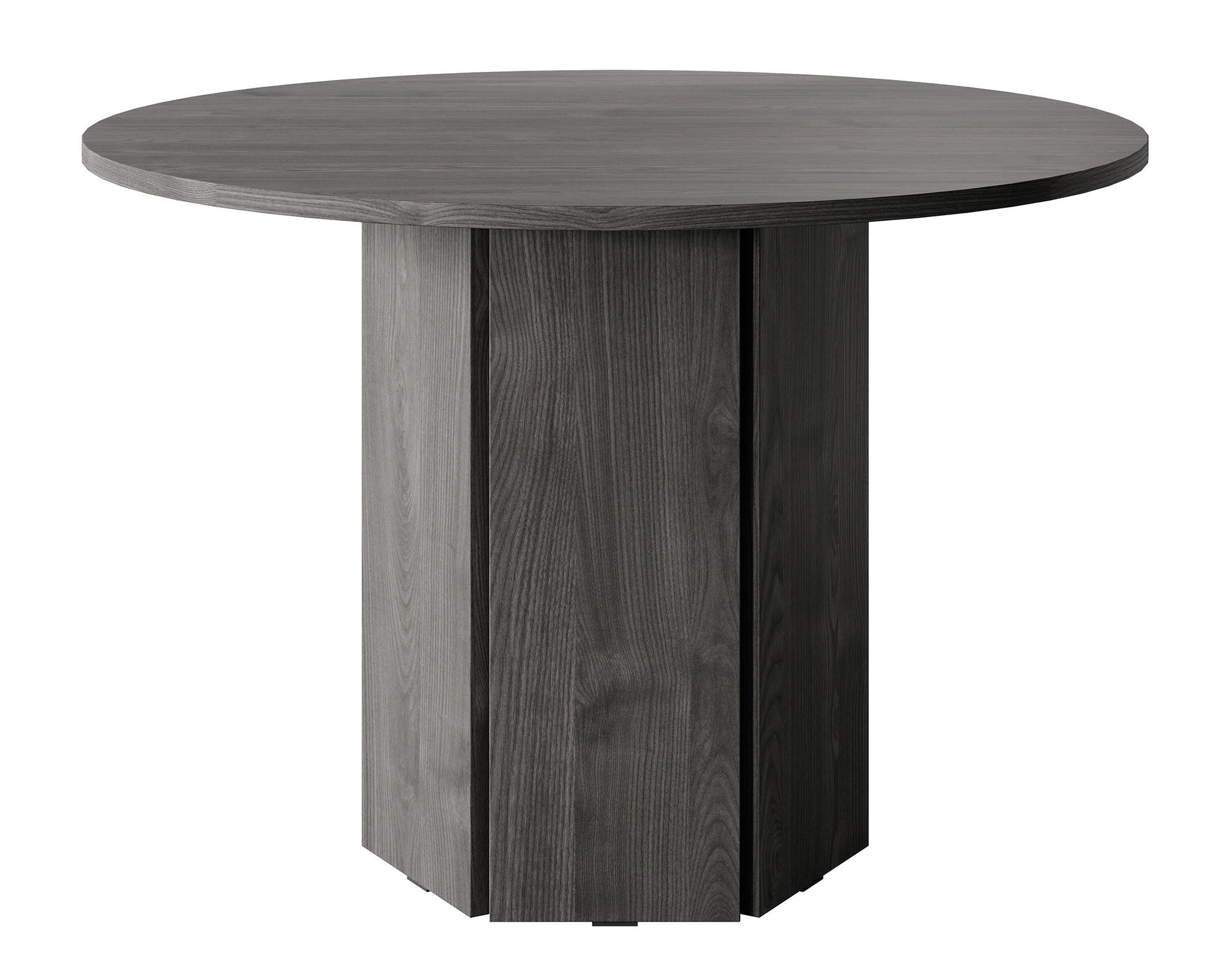 ESSTISCH HEXA Portland Esche Schwarz 110 cm - Schwarz, Holzwerkstoff (110/110/75cm) - Selsey