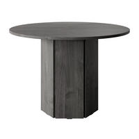 ESSTISCH HEXA Portland Esche Schwarz 110 cm - Schwarz, Holzwerkstoff (110/110/75cm) - Selsey