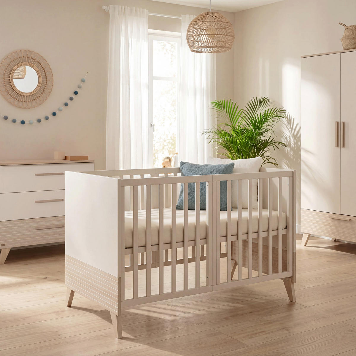 BABYBETT Sidney 70 x 140 cm - Kaschmir, Holz/Holzwerkstoff (70/140cm) - Roba