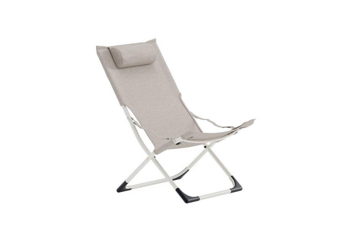 KLAPPSTUHL, Seville, Beige, Stahl, 63 x 84 x 90 cm - Beige, Metall (63/90/84cm) - ebuy24