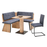 ECKBANKGRUPPE Modern Donella für 4 Personen Dekor Eiche Artisan/Braun - Eiche Artisan/Grau, Kunststoff (130/89/130cm) - 58aufmkessel