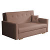 SCHLAFSOFA Viva Sonic III - Schwarz/Braun, Holz/Textil (153/85/100cm) - MIRJAN24