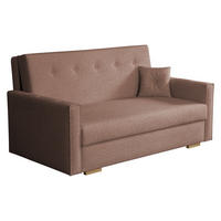 SCHLAFSOFA Viva Sonic III - Schwarz/Braun, Holz/Textil (153/85/100cm) - MIRJAN24
