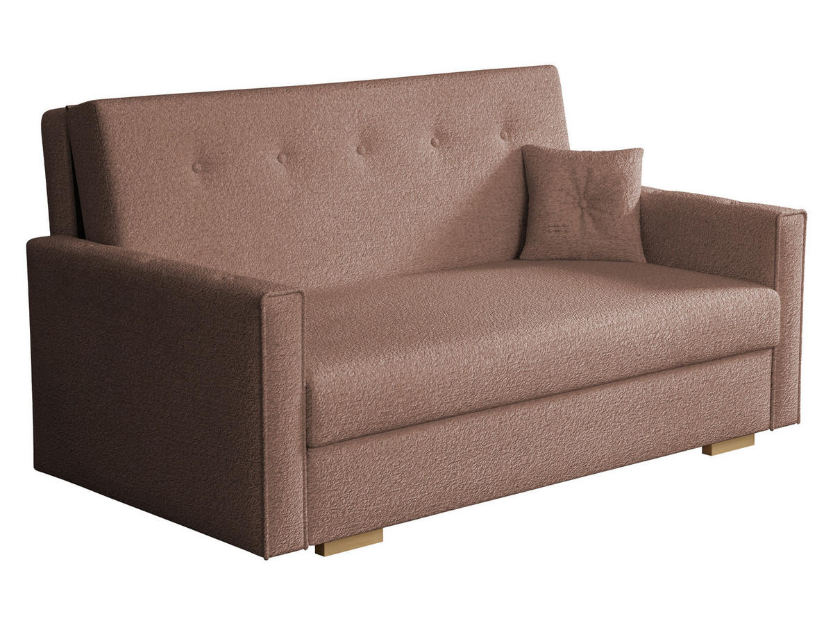 SCHLAFSOFA Viva Sonic III - Schwarz/Braun, Holz/Textil (153/85/100cm) - MIRJAN24