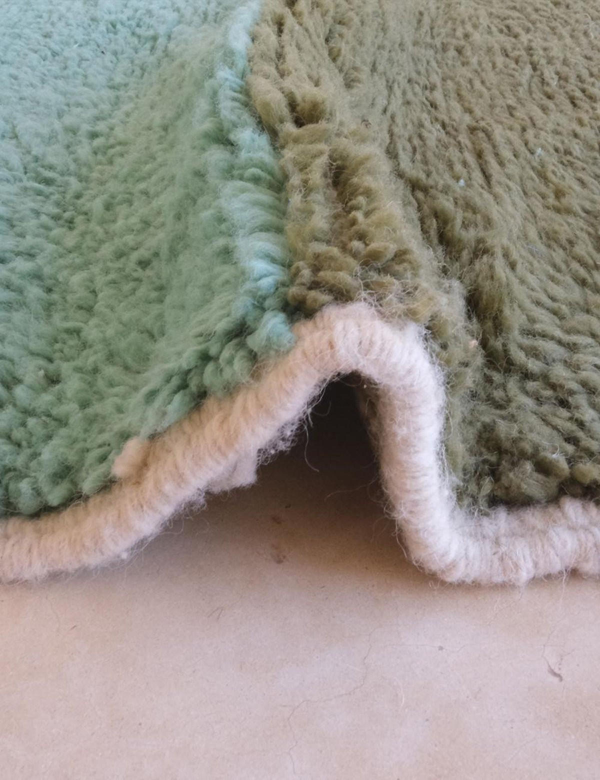 BERBERTEPPICH Design handgeknüpft 223x 265 cm - Grün, Naturmaterialien (223/265cm) - AFK Living