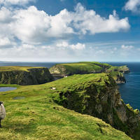 FOTOTAPETE Irland Landschaft 450 x 280 cm - Grün, Papier (450/280cm) - Sanders & Sanders