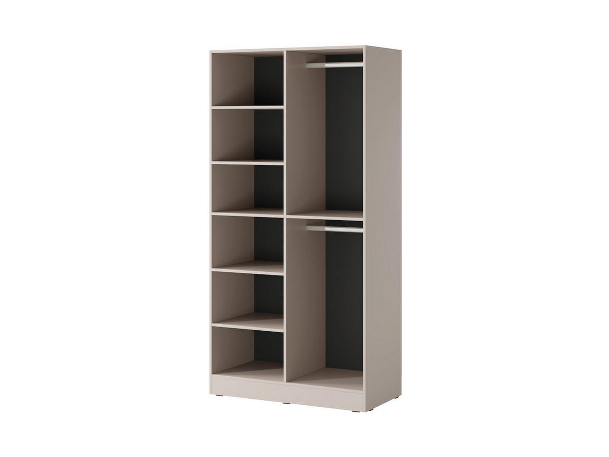 DREHTÜRENSCHRANK ATELIO 101/200/51 cm Modern Kleiderschrank 2-türig Kaschmir - Kaschmir, Holzwerkstoff (101/200/51cm) - MASSENO