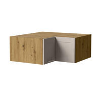 ECKAUFSATZSCHRANK Oslo W14/90/36 Eiche Artisan / Kaschmir Matt 90 / 90 / 36cm - Kaschmir/Eiche Artisan, Holz/Holzwerkstoff (90/36/90cm) - Feldmann-Wohnen