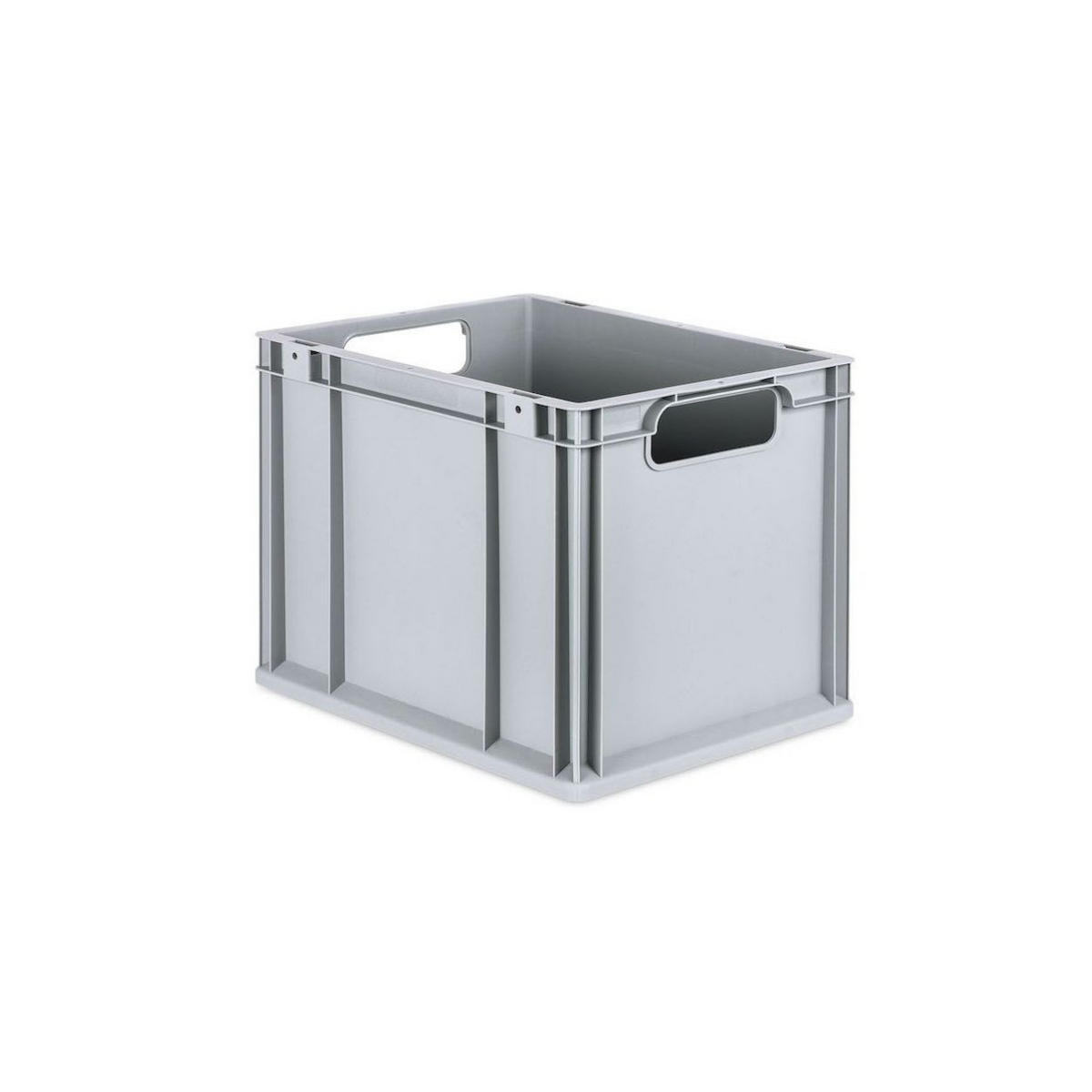 EUROBOX 4x Nextgen Economy Mit Scharnierdeckel Grau/Rot Griffe Offen 30 Liter - Rot, Kunststoff (30/32/40cm) - PROREGAL