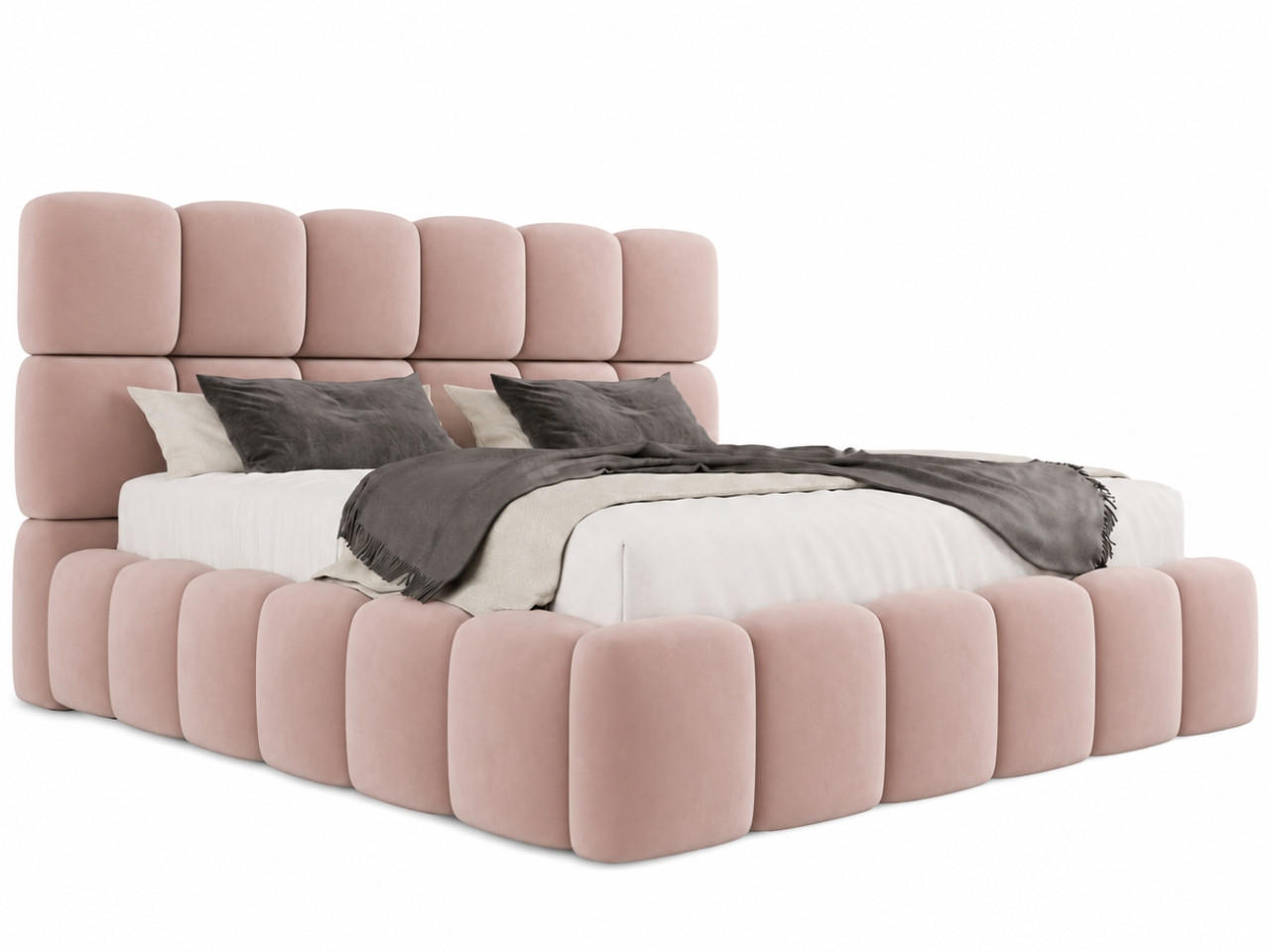 XXXLutz Polsterbett Pink 200x200 cm