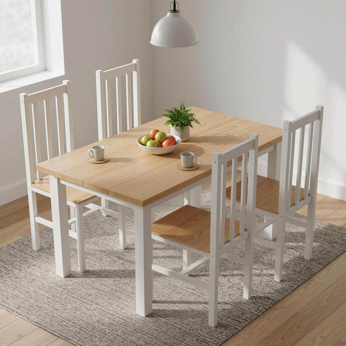 ESSZIMMERSTÜHLE 4er-Set Naturfarben 47.5/38.5/99.0 cm - Naturfarben, Holz (38.5/99/47.5cm)