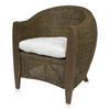 SESSEL Bari Rattansessel - Dunkelbraun, Holzwerkstoff (74/83/75cm) - Sedex