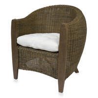 SESSEL Bari Rattansessel - Dunkelbraun, Holzwerkstoff (74/83/75cm) - Sedex