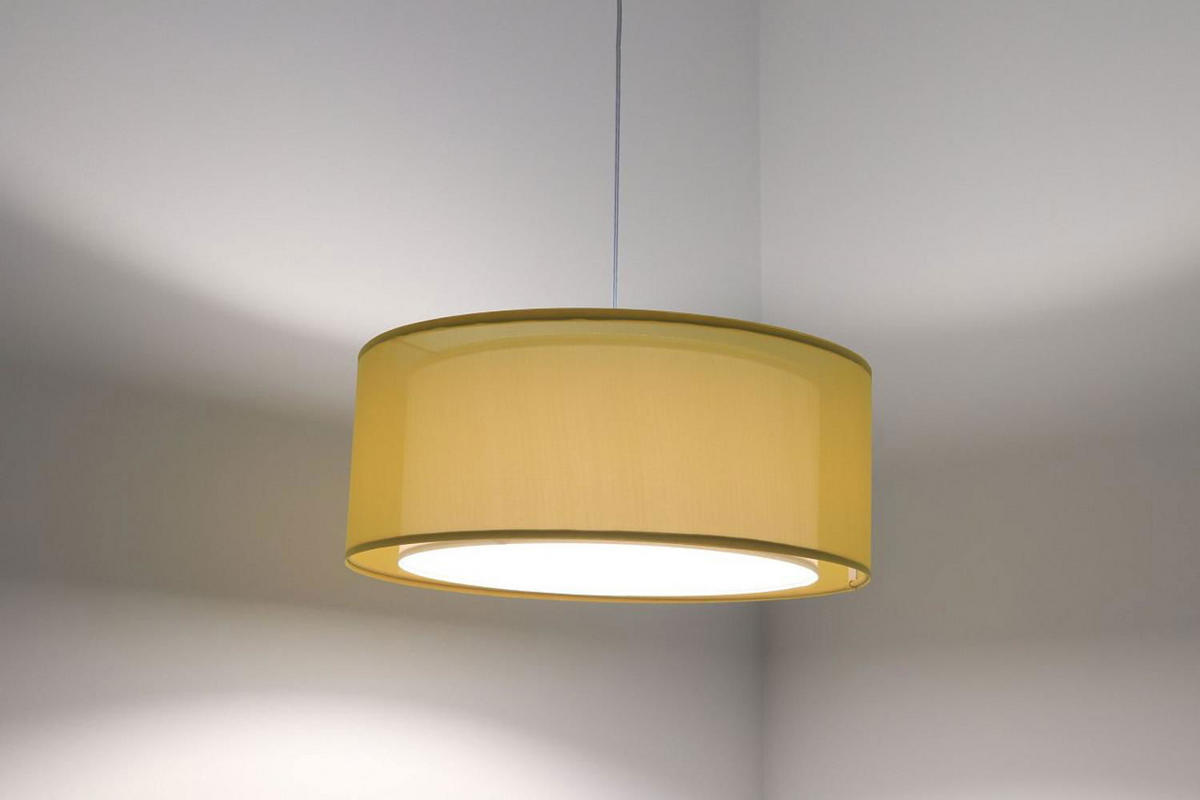HÄNGELEUCHTE Weiß 40/17 cm - Gelb/Weiß, Kunststoff (40/0.9/17cm) - ONZENO
