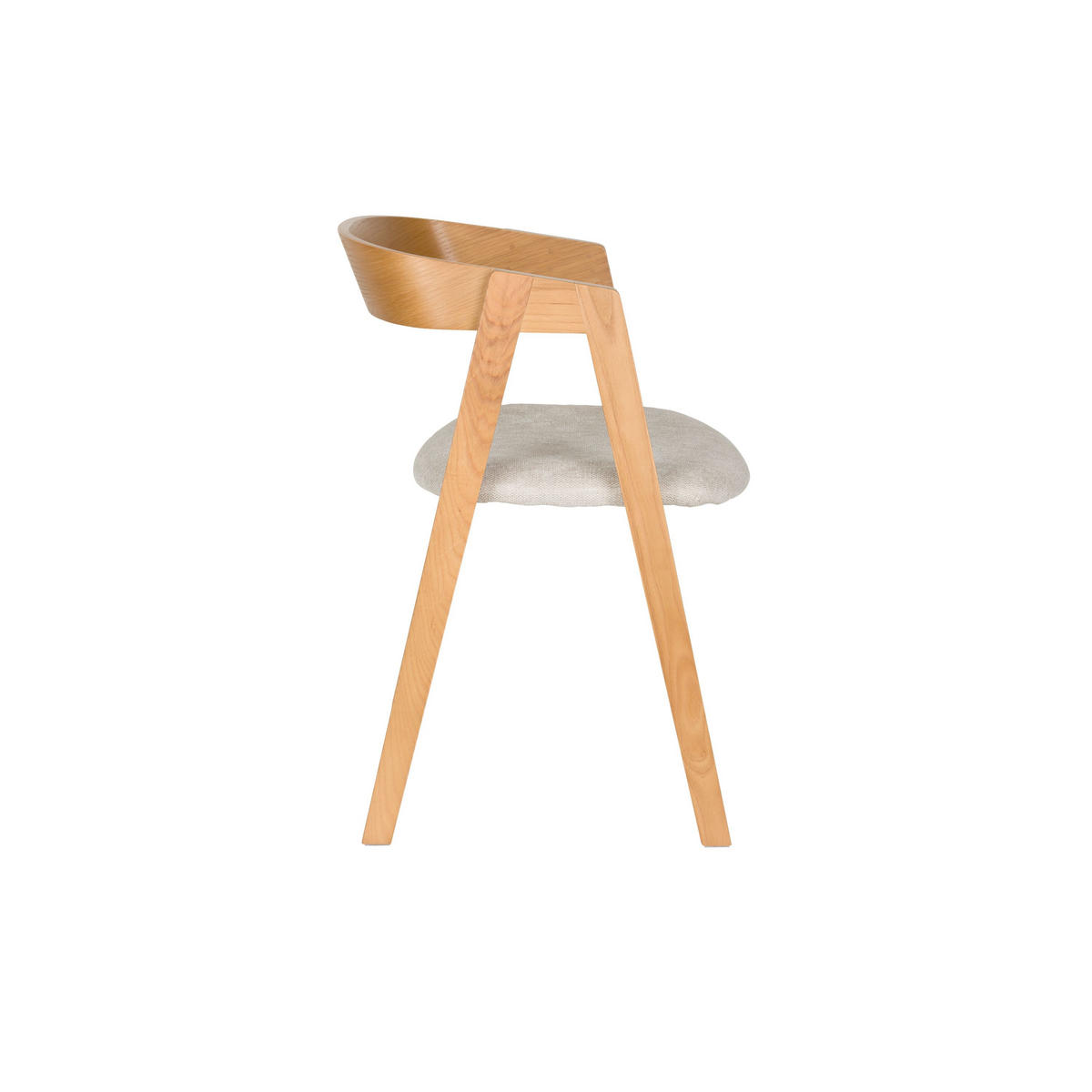 ESSZIMMERSTUHL Mads Natur - 2 er Set - Naturfarben, Kunststoff (49/72/50cm) - Zuiver