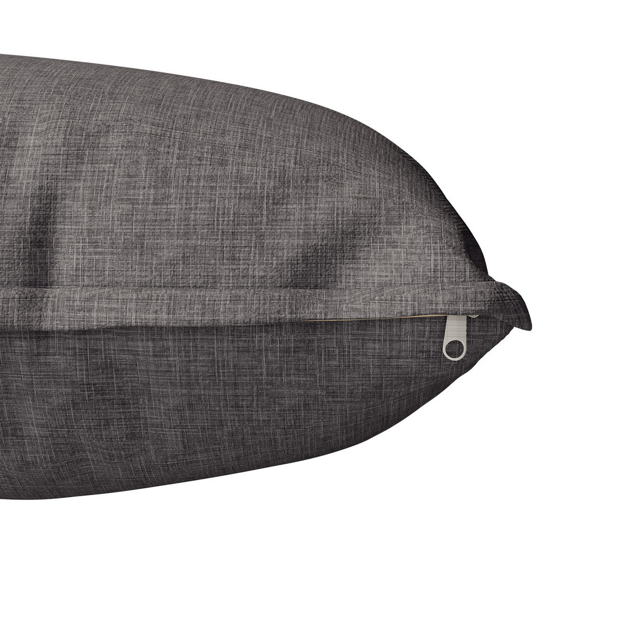 GARTENMÖBEL 118x65x78cm schwarz, feuerverzinkt, mit Glas und Kissen - Schwarz, Metall - Modfu