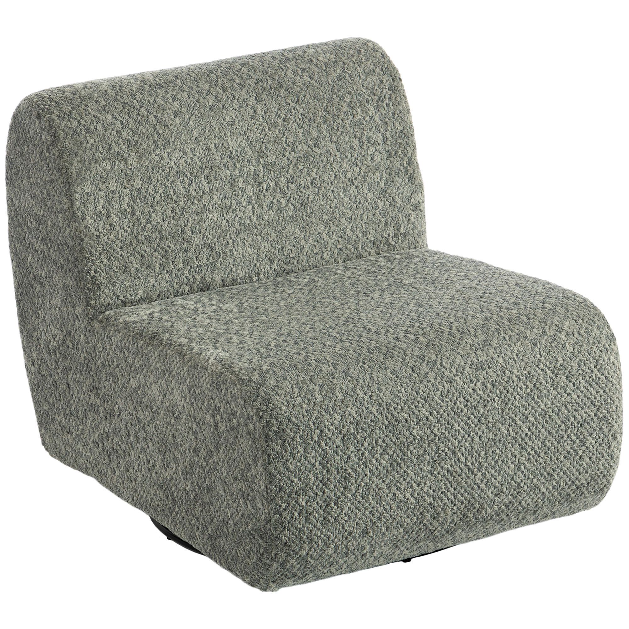 FÅTÖLJ Chenille Grå - Svart/Grå, Textil/Metall (70/70/90cm) - HOMCOM