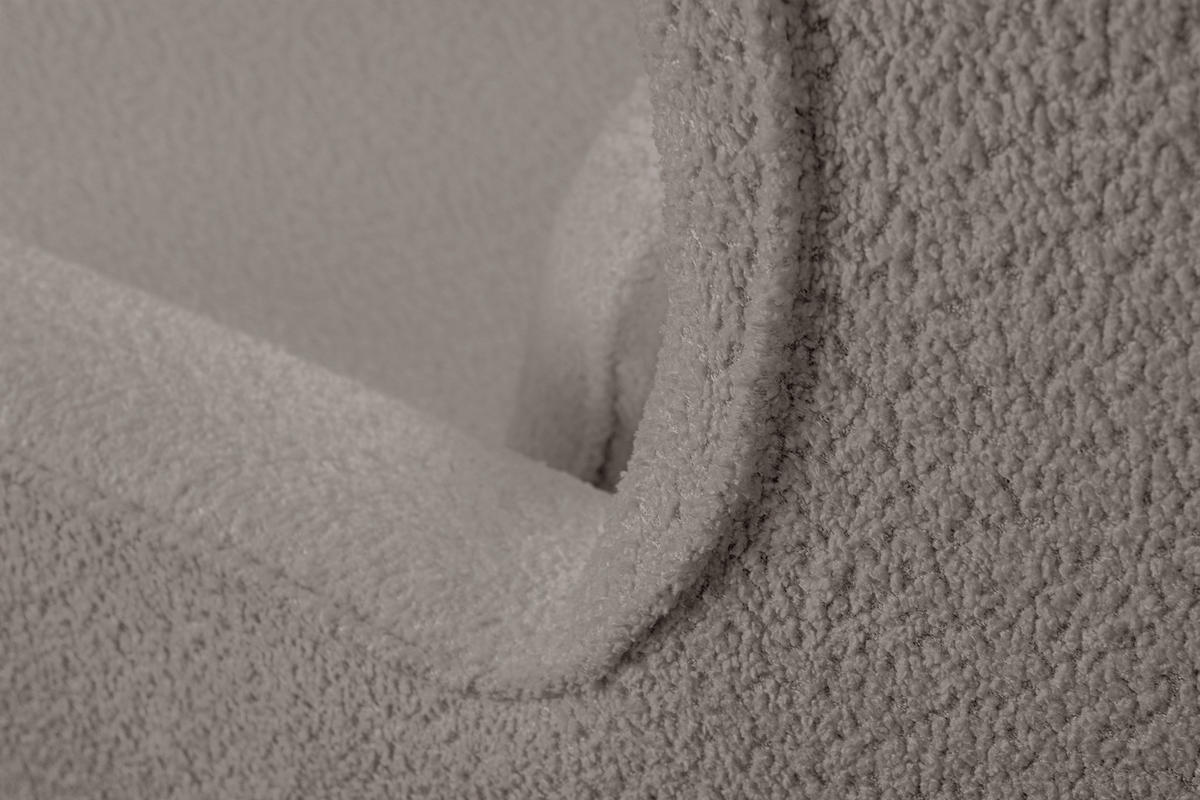 DOPPELSESSEL STRALIS Klassische Stil, Beige - Graubraun, Textil (136/106/96cm) - KONSIMO®