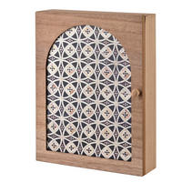 SCHLÜSSELKASTEN Stacy Braun 26x20x5,5 cm Holz - Braun, Holz (5.5/20/26cm) - Mondex