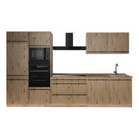 KUCHYŇSKÝ KOUT R-Line, Řemeslný dub/Zlatý mocný dub, 340 cm pracovná doska Dub Goldkraft - medově dubová/dub artisan, kompozitní dřevo (340/206.8/60cm) - Vicco