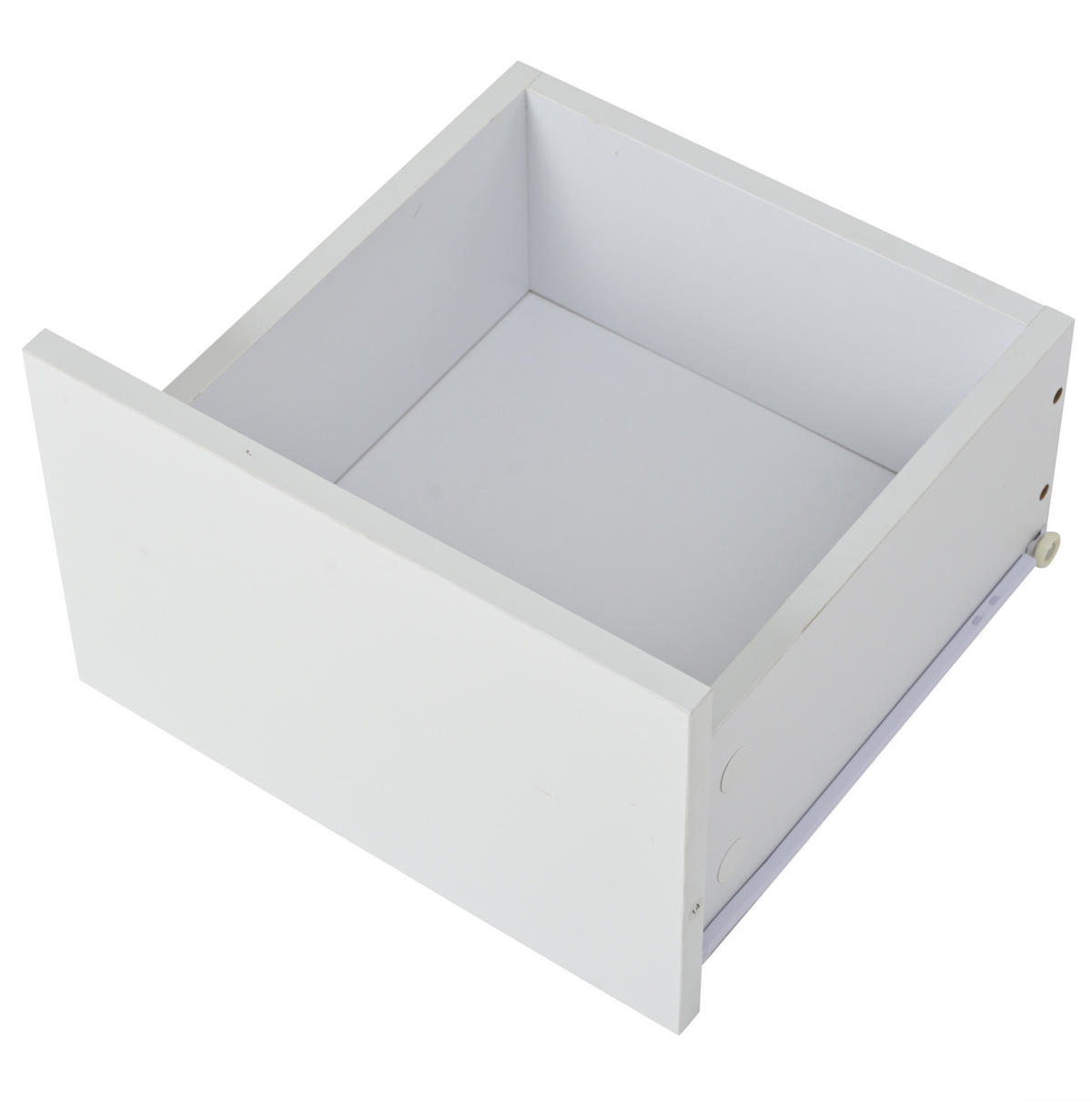 COUCHTISCH 70/70/31.5 cm Weiß/Walnuss aus Spanplatte mit 3 Schubladen - Weiß, Holzwerkstoff (70/70/31.5cm) - OKMYHOME