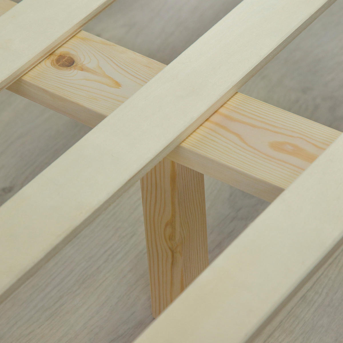 HOLZBETT Natur 160/200 cm Doppelbett mit Lattenrost - Naturfarben, Holz (160/200cm) - Homestyle4u