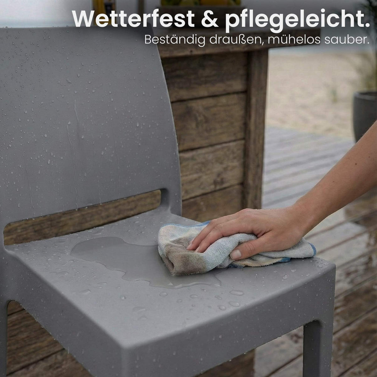 BARHOCKER Kunststoff Dunkelgrau - Dunkelgrau, Kunststoff (41/106/52cm) - CLP