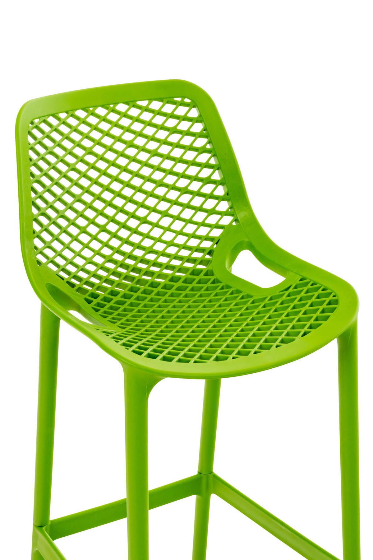 BARHOCKER modern Grün LORL Kunststoff 105x45x53 cm - Grün, Kunststoff (45/105/53cm) - DELUKE