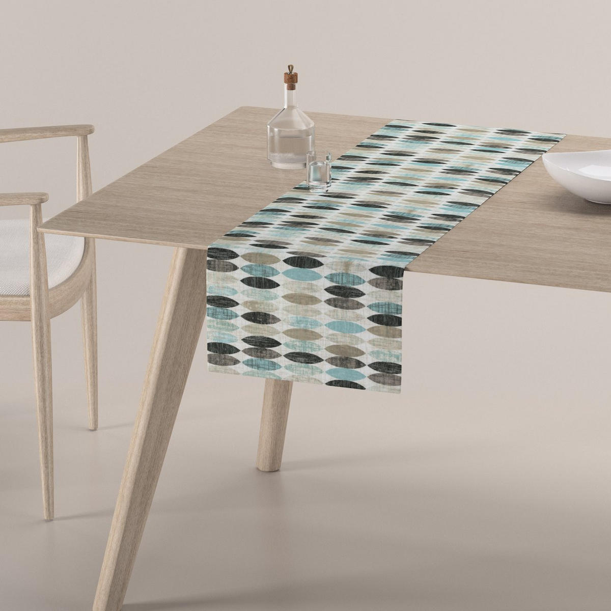 TISCHLÄUFER Modern blau, 40x130 cm - Blau, Textil (40/130cm) - Dekoria