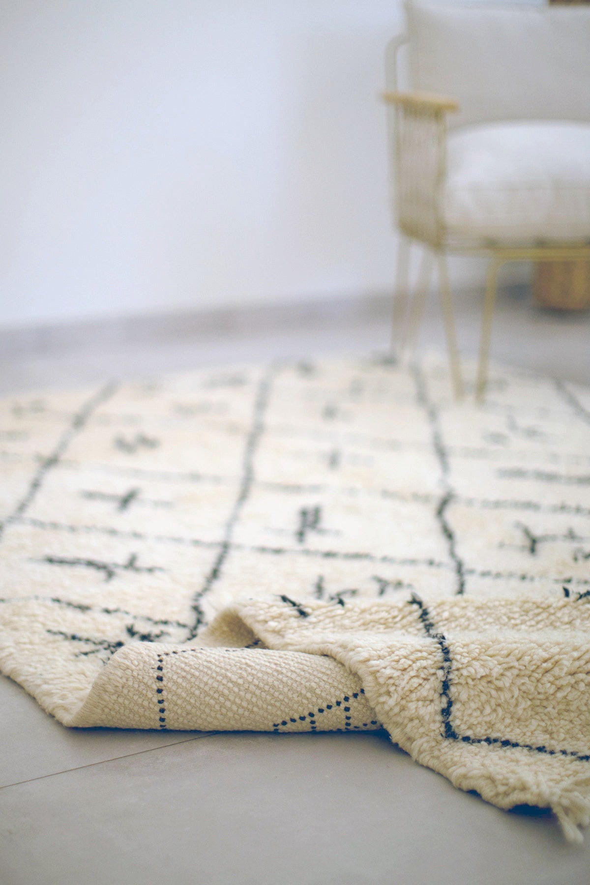 BERBERTEPPICH marokkanisch schwarz weiß Amazighs beige - Beige, Naturmaterialien (250/350cm) - AFK Living