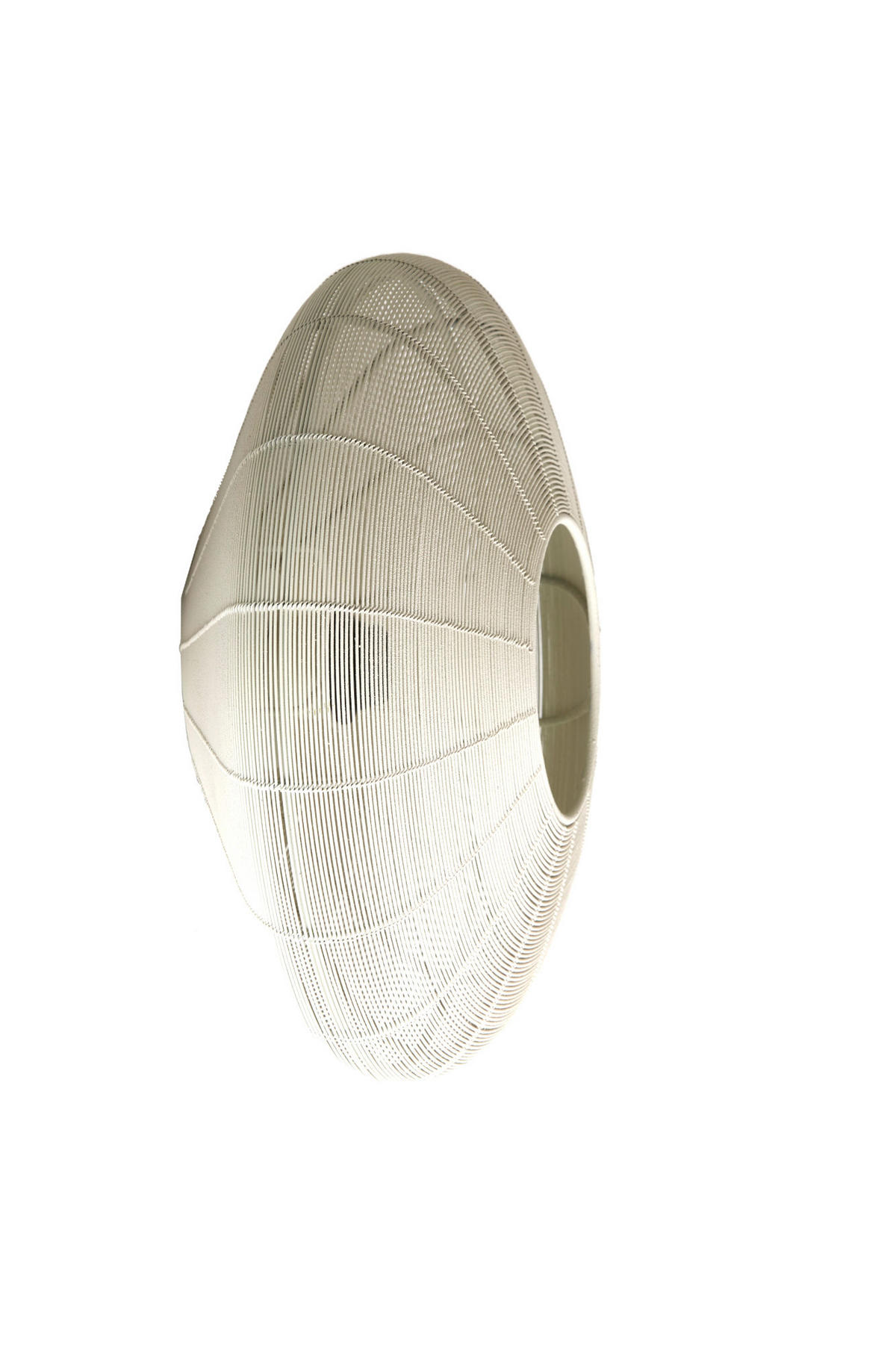 DECKENLEUCHTE Bahoto Weiß Ø40/17 cm - Weiß, Metall (40/40/17cm) - Light & Living