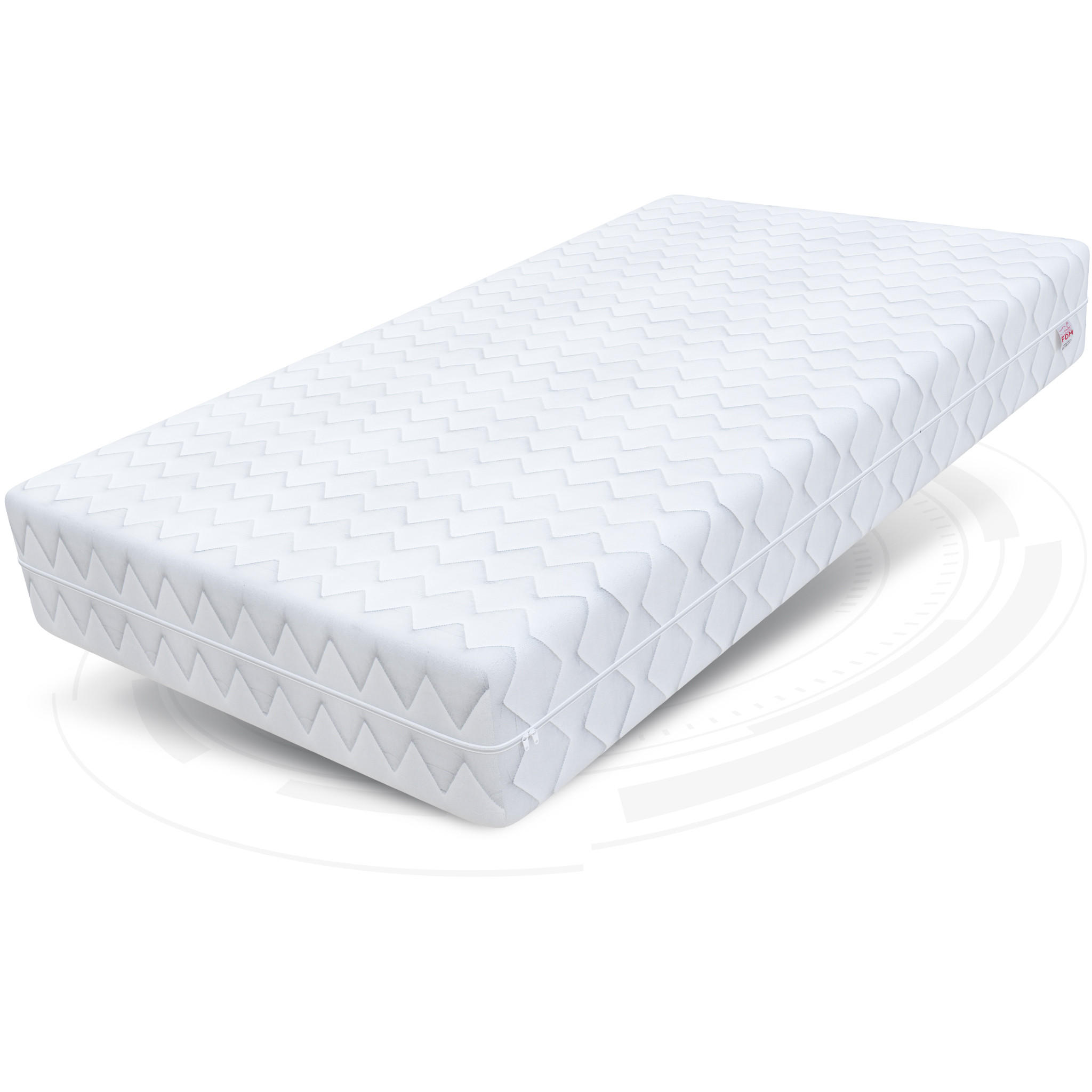 KOMFORTSCHAUMMATRATZE Comfort Plus H3 24 cm - Weiß, Textil (80/200cm) - FDM