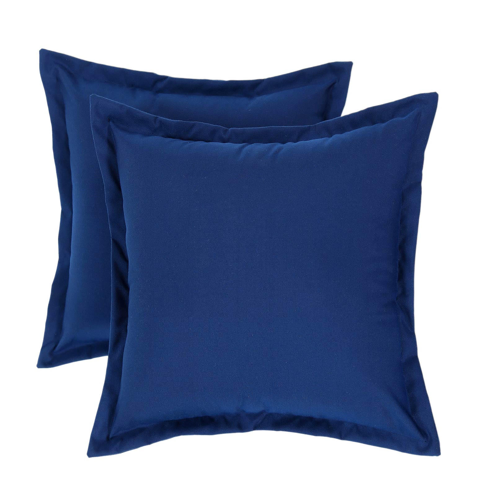 OUTDOOR-KISSEN 2er-Set dunkelblau 45/45 cm - Dunkelblau, Textil (45/45cm) - Homescapes