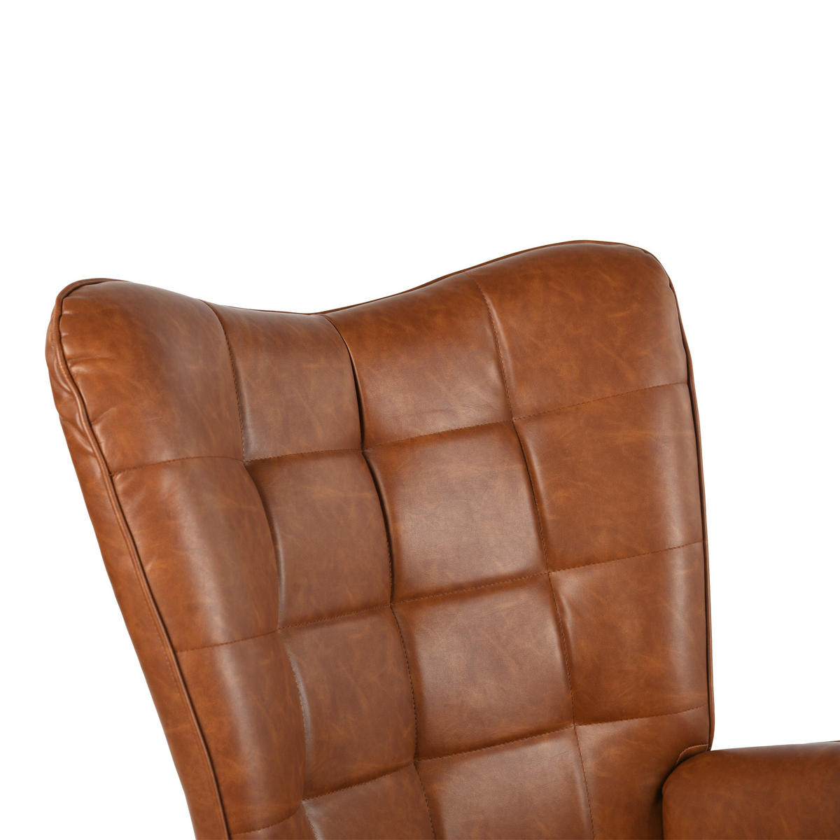 SESSEL höhenverstellbar, braun - Dunkelbraun/Schwarz, Holzwerkstoff/Textil (70/100/80cm) - Urban Meuble