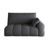 SOFAELEMENT DE-34768 rechte 2‑Sitzer Dunkelgrau - Dunkelgrau, Textil (105/86/130cm) - ComfortXL