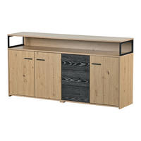 SIDEBOARD Holzeffekt 150/35/75,9 cm - Braun, Holzwerkstoff/Metall (35/75.9/150cm) - Urban Meuble