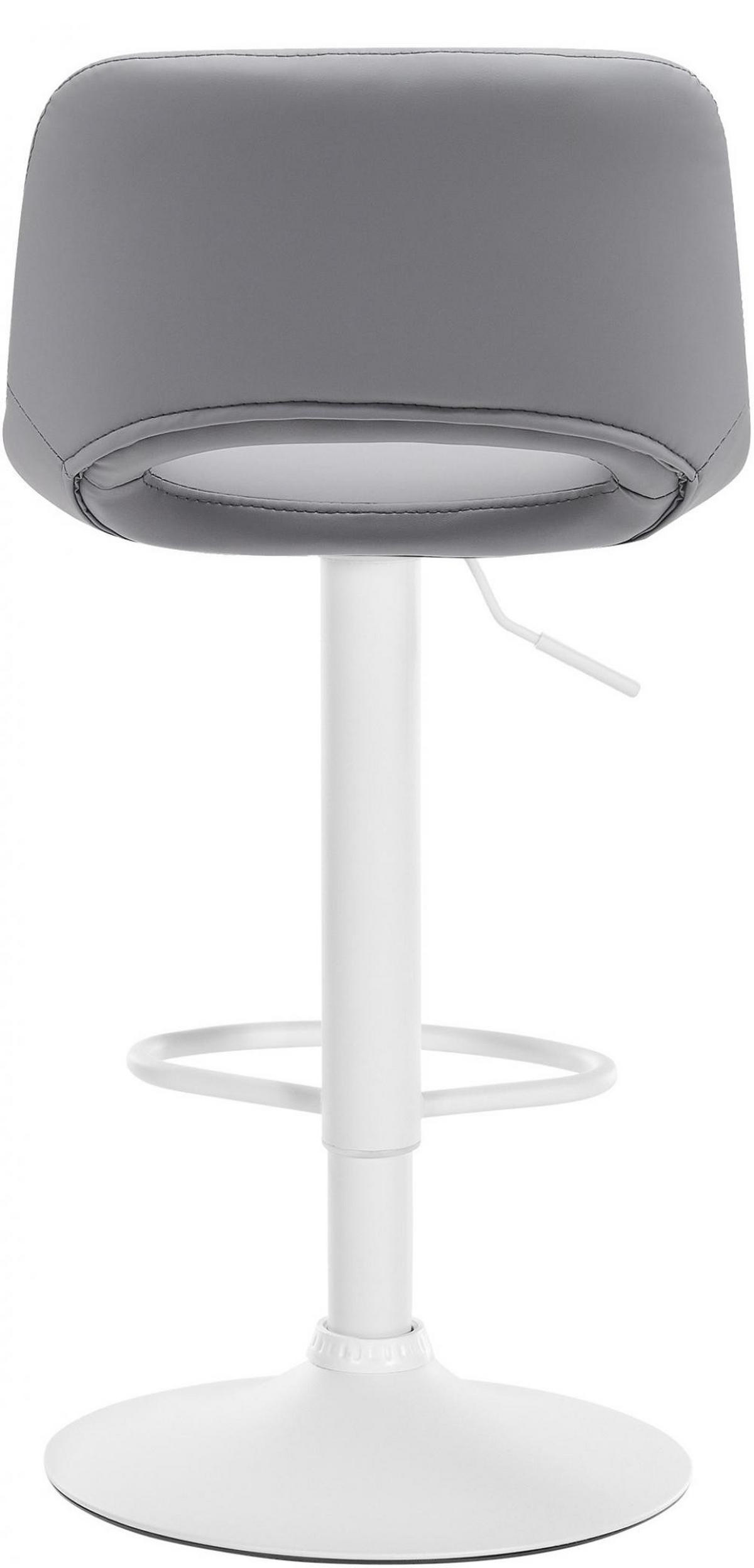 BARHOCKER Lederlook grau - Grau, Textil (42/86/46cm) - CLP