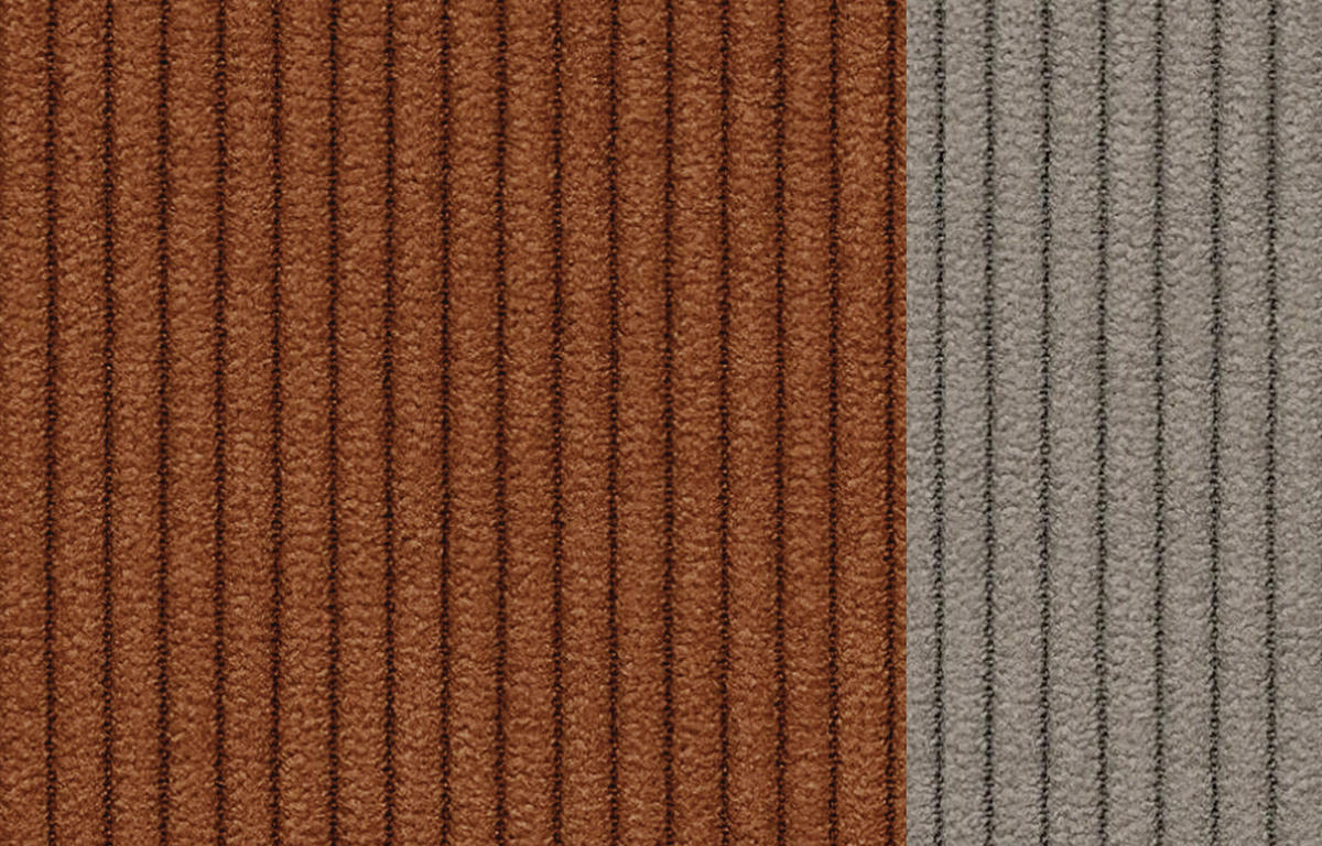 SESSEL OLI in Cordstoff orange - Orange, Holz/Textil (130/91/108cm) - Courtois Laville