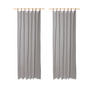 SCHLAUFENSCHAL Evi 2er Set grau - Hellgrau, Textil (135/245/245cm) - Magma Heimtexx